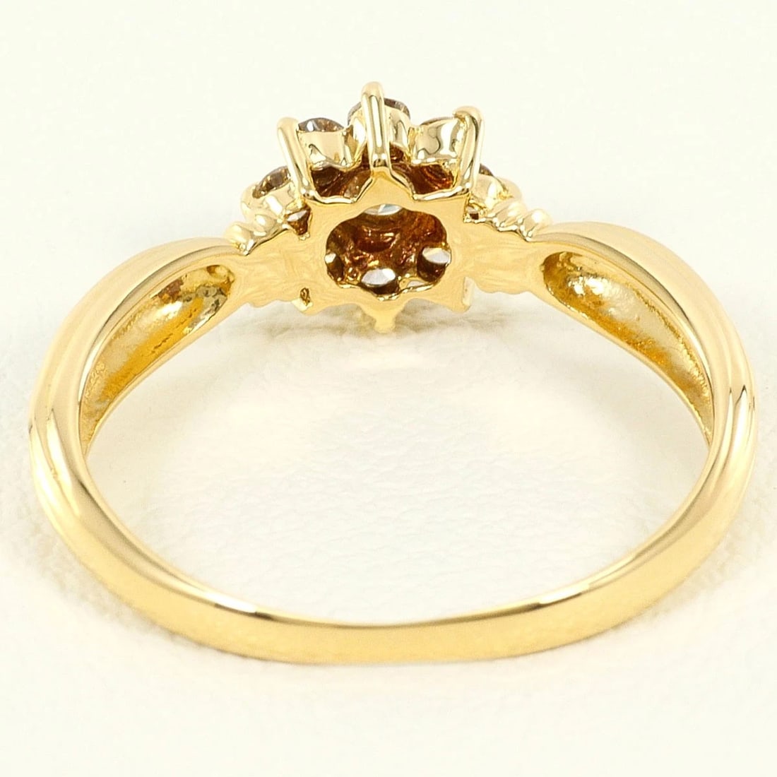 K18 GOLD RING DIAMOND - 3