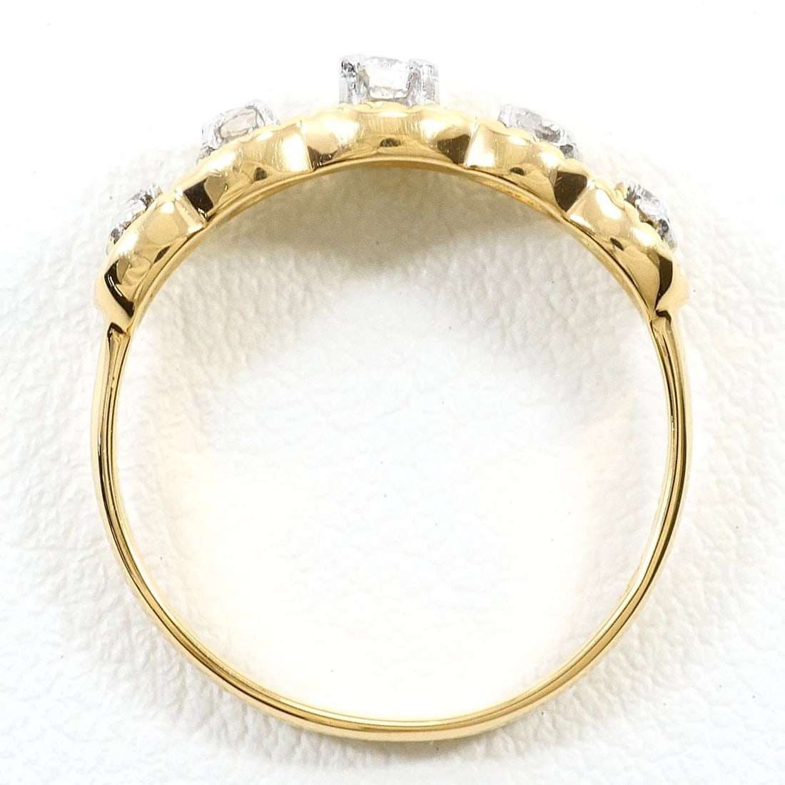K18 GOLD RING DIAMOND - 3
