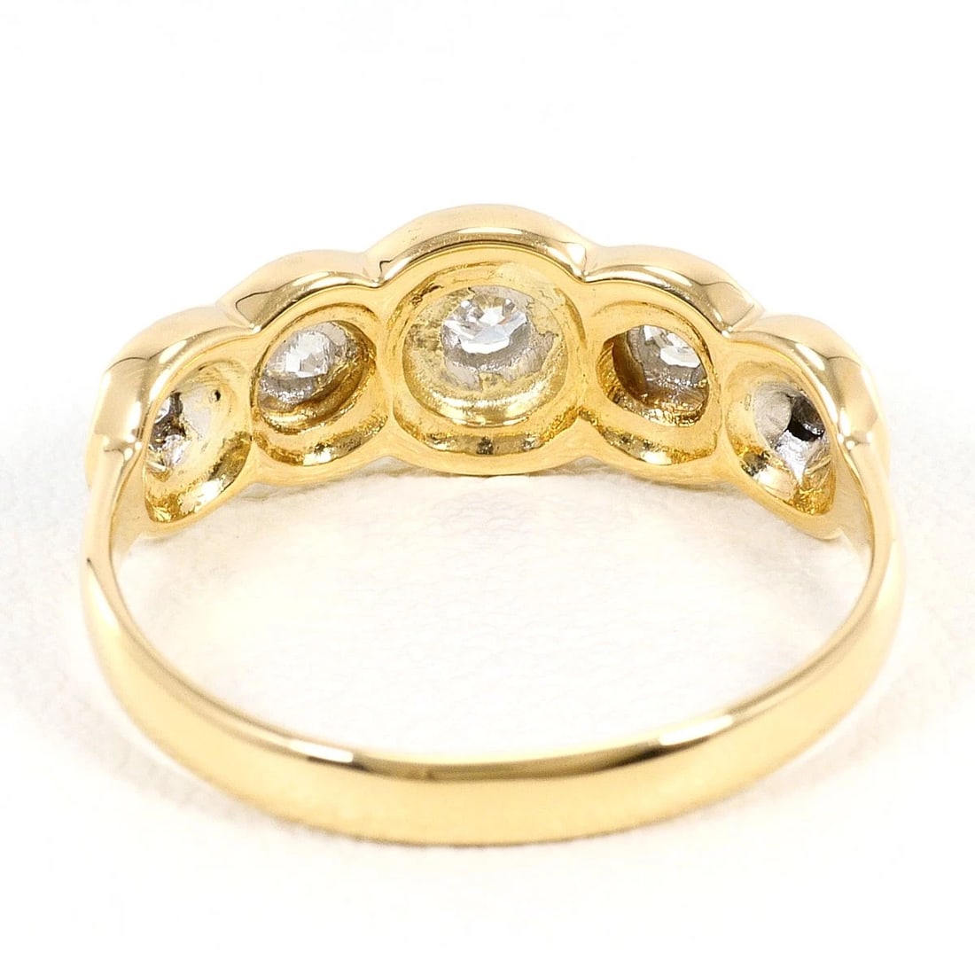 K18 GOLD RING DIAMOND - 4
