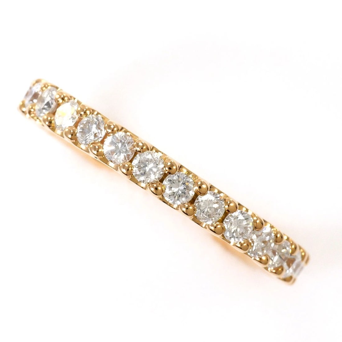 K18 GOLD RING DIAMOND: K18 gold Ring Diamond Brand: No Brand Type/Style: Ring Material: K18 Gold, Main Stone Natural Color: None Size: US 7 Accessories: None Accessories Notice: When purchasing pre-owned goods,