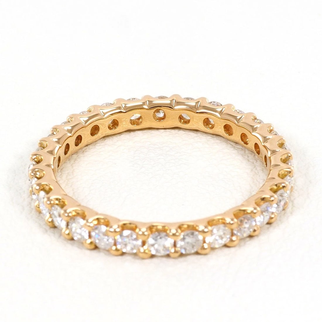 K18 GOLD RING DIAMOND - 4
