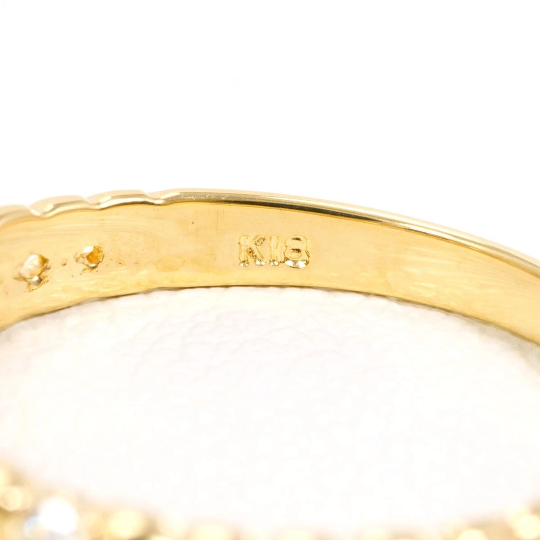 K18 GOLD RING DIAMOND - 4