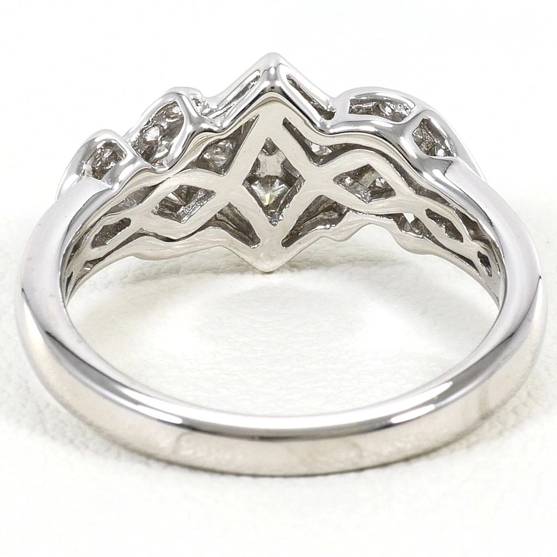 K18 GOLD RING DIAMOND - 4