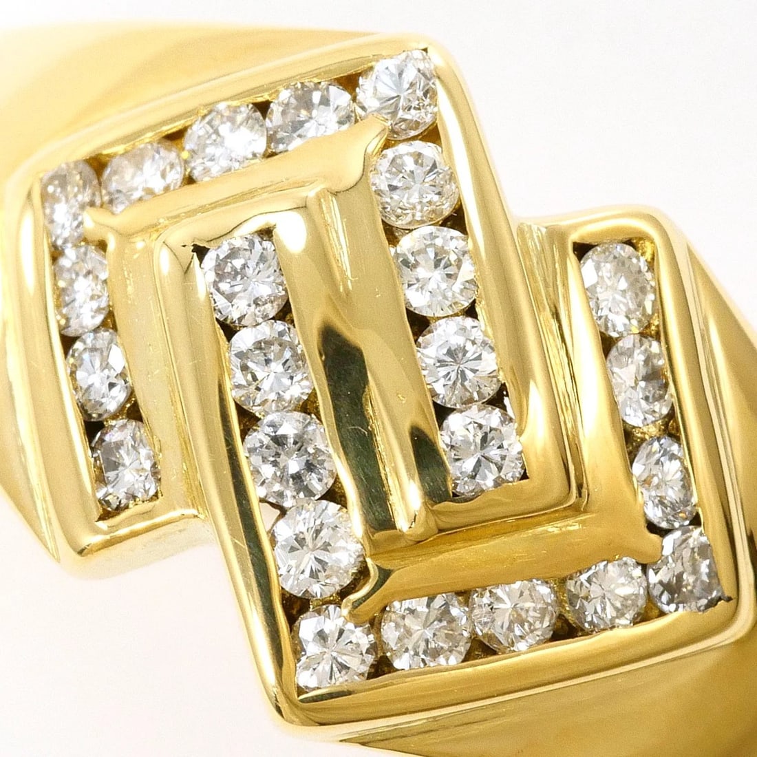 K18 GOLD RING DIAMOND - 2