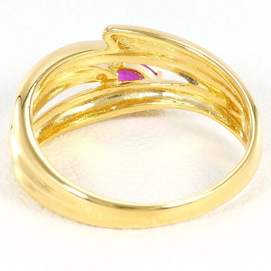 K18 GOLD RING RUBY - 4