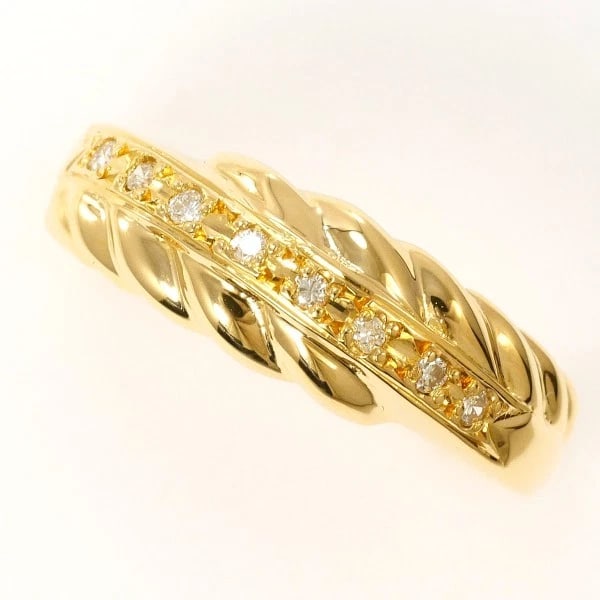 RING K18/YELLOW GOLD: Ring K18/Yellow Gold Brand: No Brand Type/Style: Ring Material: K18/Yellow Gold, Main Stone Natural Color: Gold Size: US 7 1/4 Accessories: None Accessories Notice: When purchasing pre-own