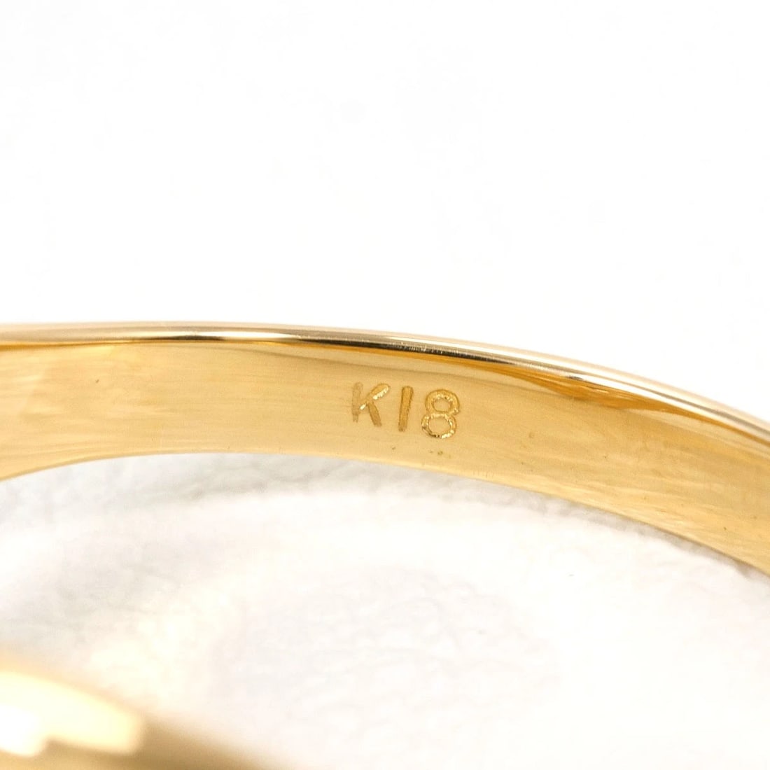K18 GOLD RING DIAMOND - 4