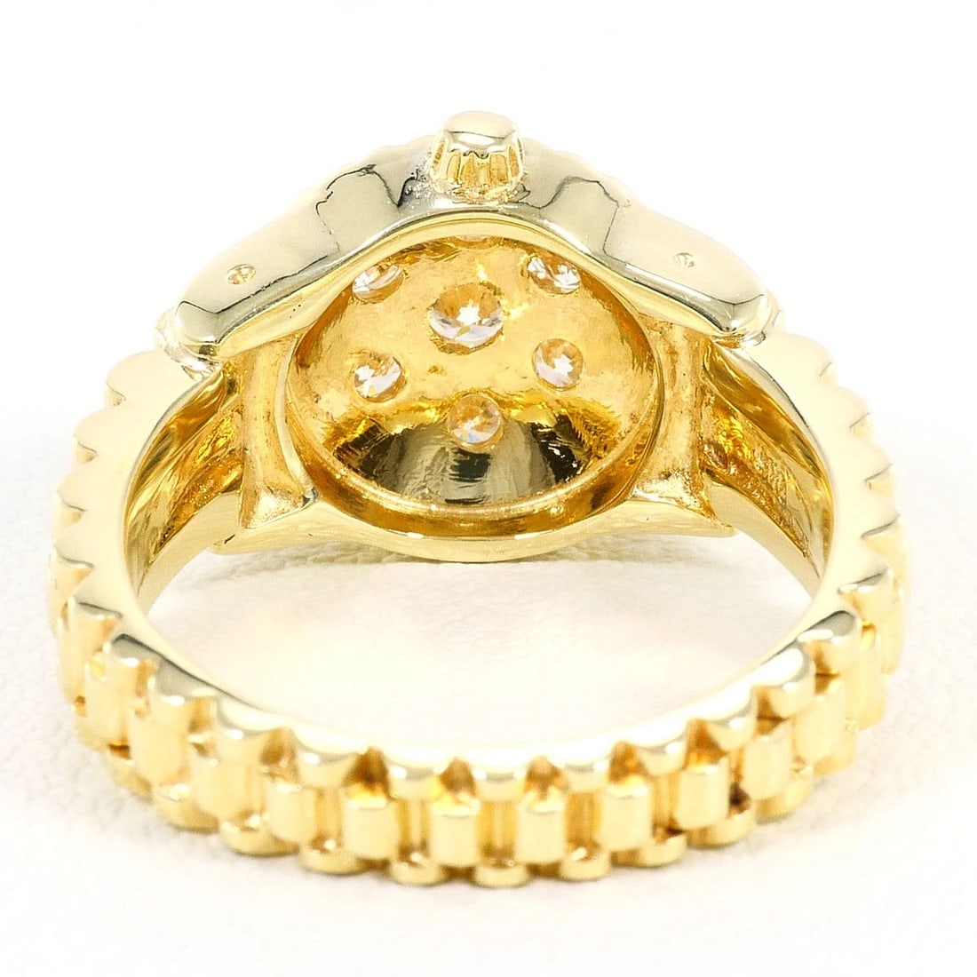 K14 GOLD RING DIAMOND - 5