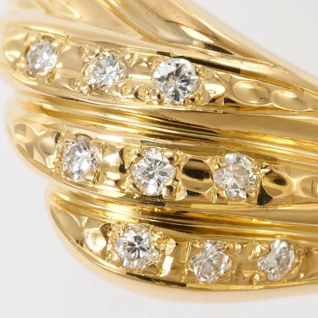 K18 GOLD RING DIAMOND - 2