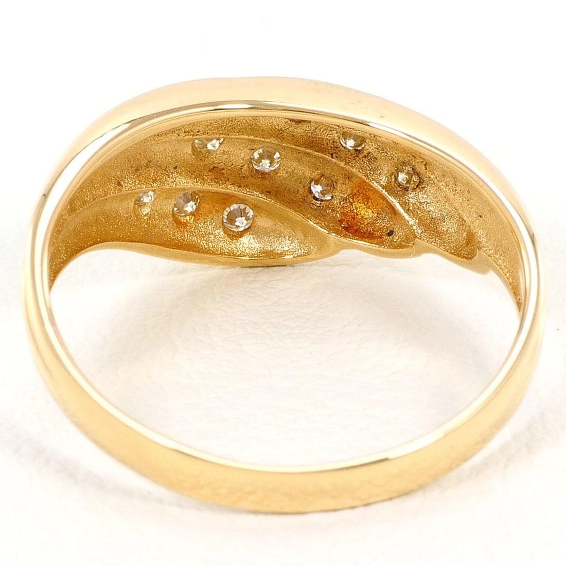 K18 GOLD RING DIAMOND - 4
