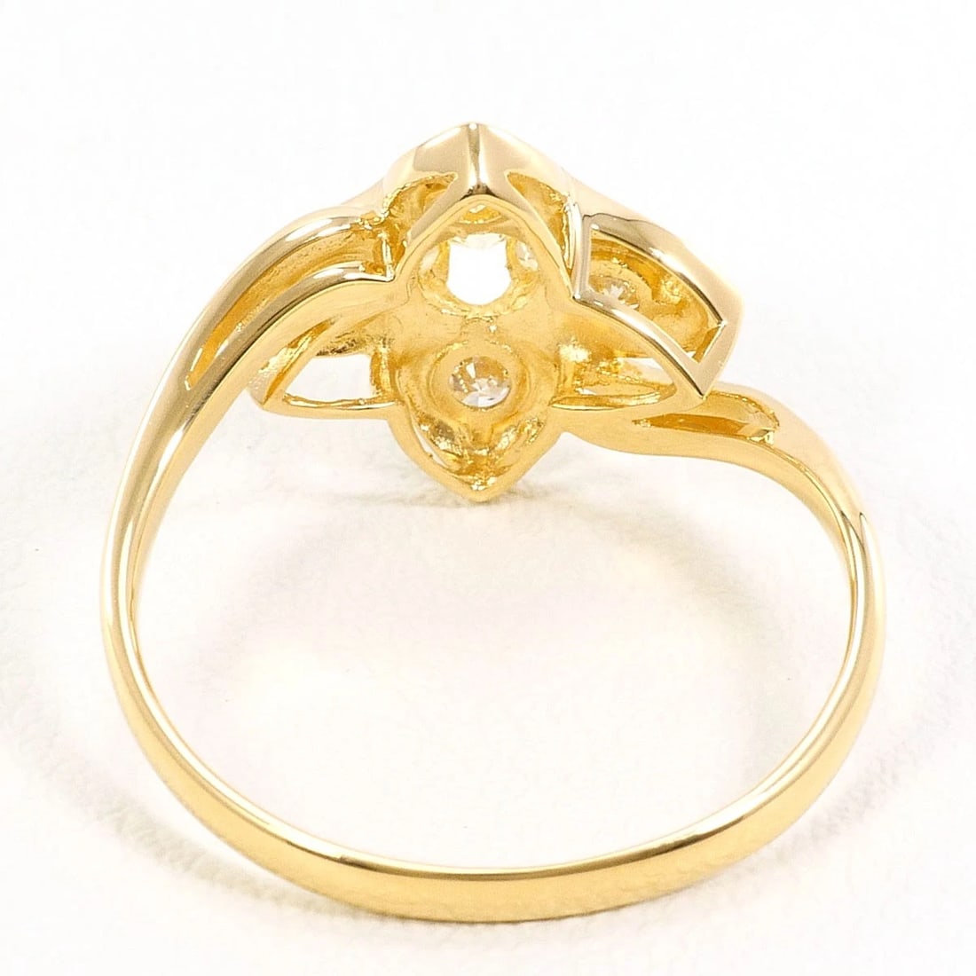 K18 GOLD RING DIAMOND - 3