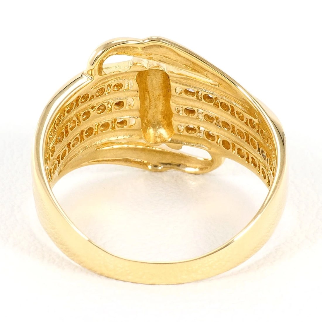 K18 GOLD RING DIAMOND - 4