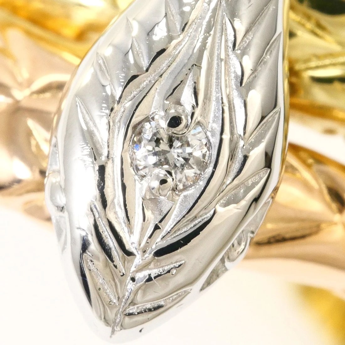 PT900 K18 RING DIAMOND - 2