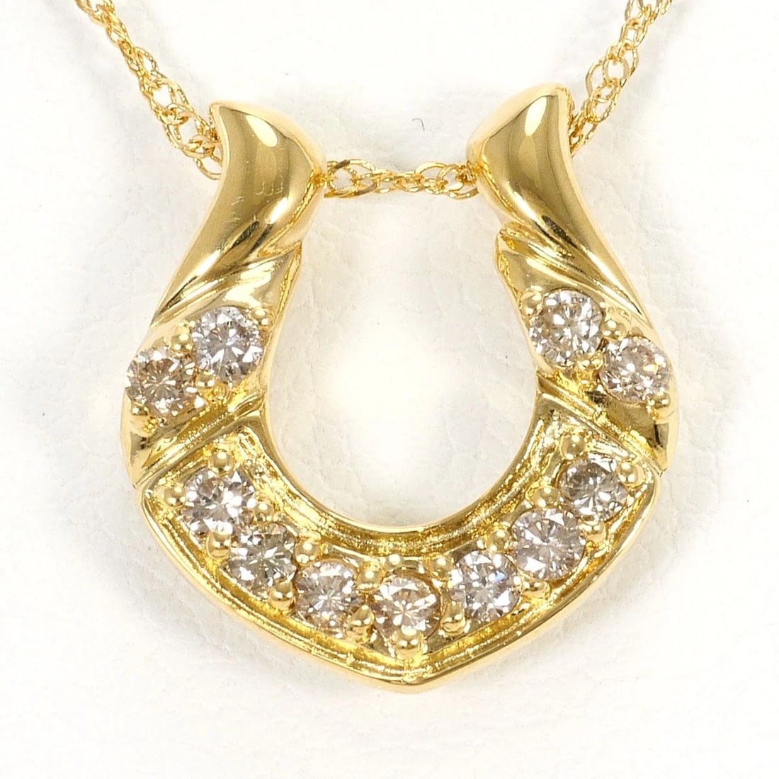 K18 GOLD NECKLACE DIAMOND: K18 gold Necklace Diamond Brand: No Brand Type/Style: Necklace Material: K18 Gold, Main Stone Natural Color: None Size: Chain Length: 41cm Accessories: None Accessories Notice: When purchasing