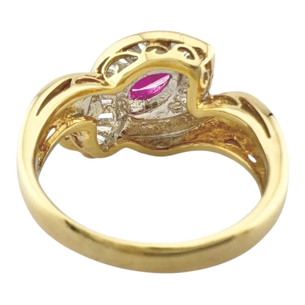 RING K18 GOLD RUBY - 3