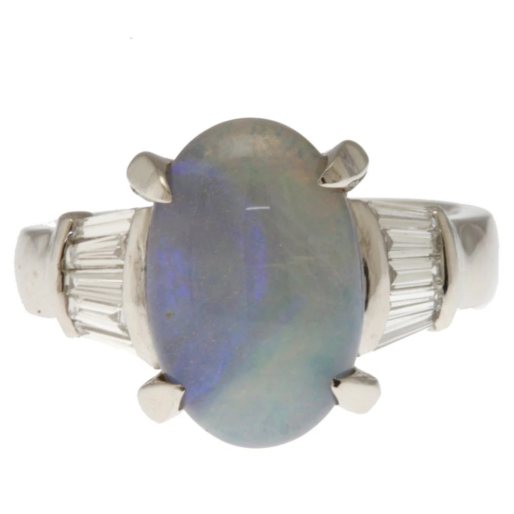RING PT900PLATINUM OPAL - 2