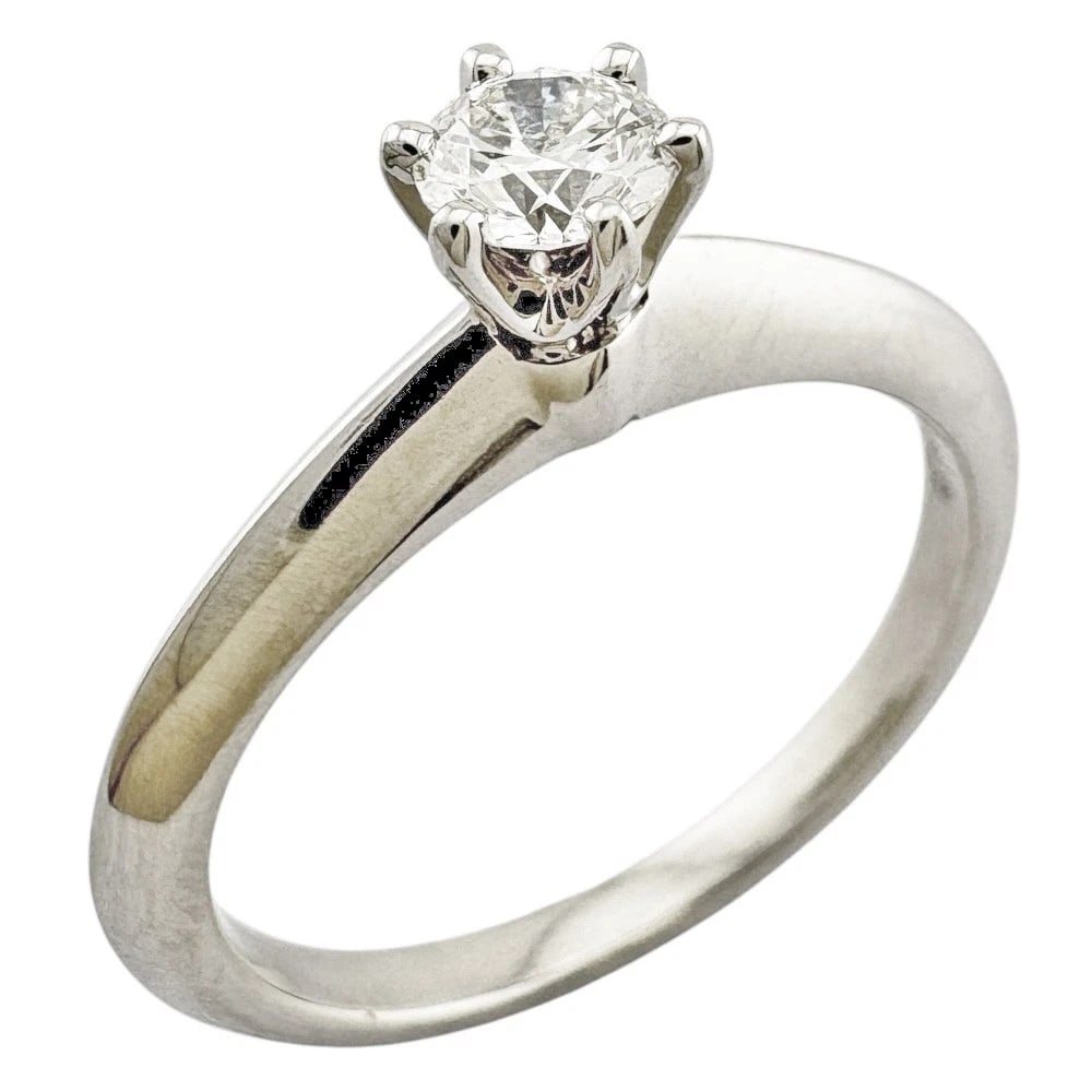 TIFFANY&CO. RING PT950PLATINUM DIAMOND: TIFFANY&Co. Ring Pt950Platinum diamond Brand: Tiffany&co. Type/Style: Ring Material: Pt950Platinum, Main Stone Natural Color: Silver Size: US 4 3/4 Accessories: None Accessories Notice: Wh