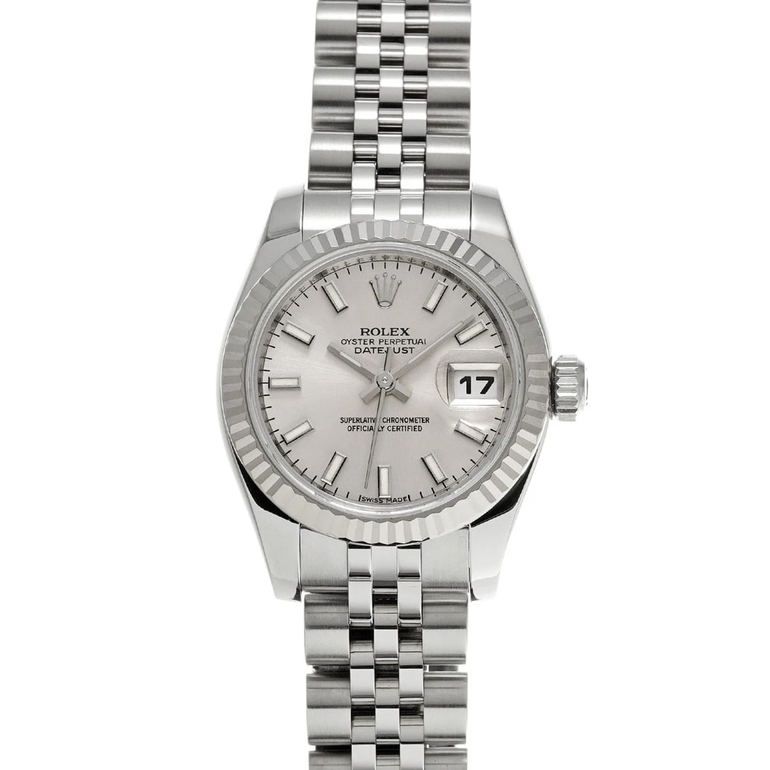 ROLEX DATEJUST SILVER WATCH