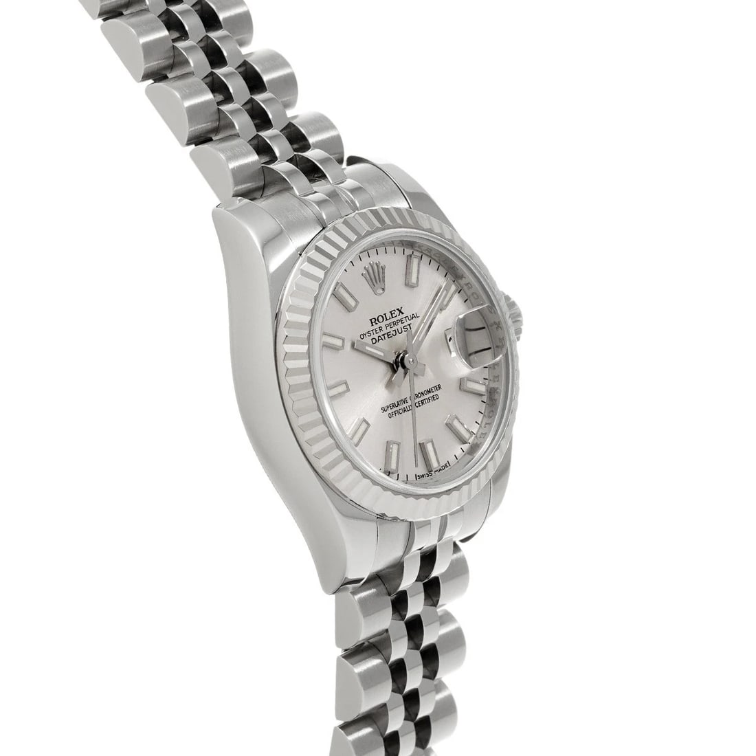 ROLEX DATEJUST SILVER WATCH - 3