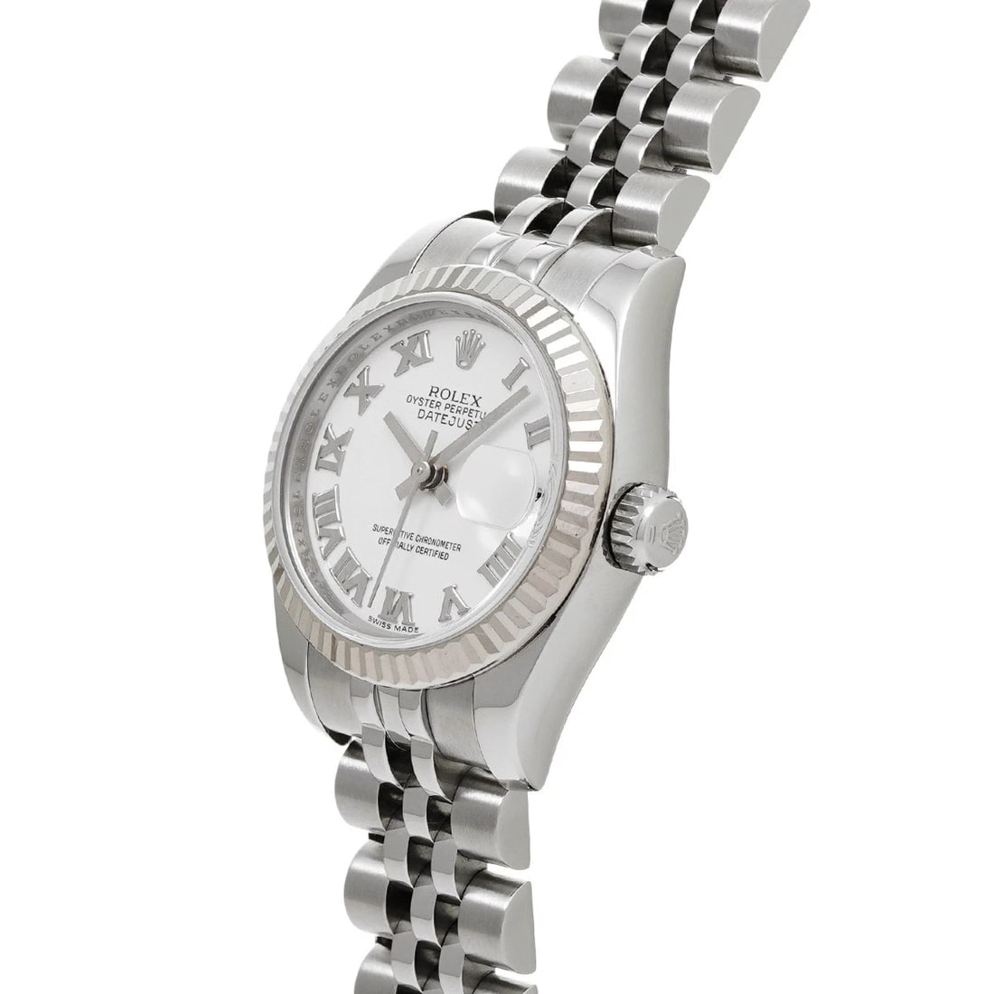 ROLEX DATEJUST WHITE WATCH - 2