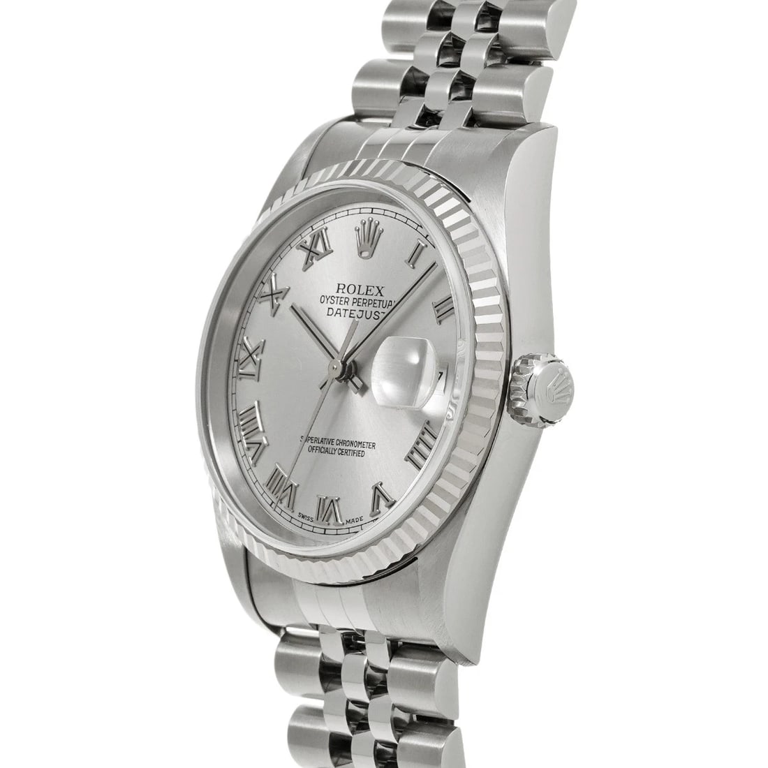 ROLEX DATEJUST SILVER WATCH - 2