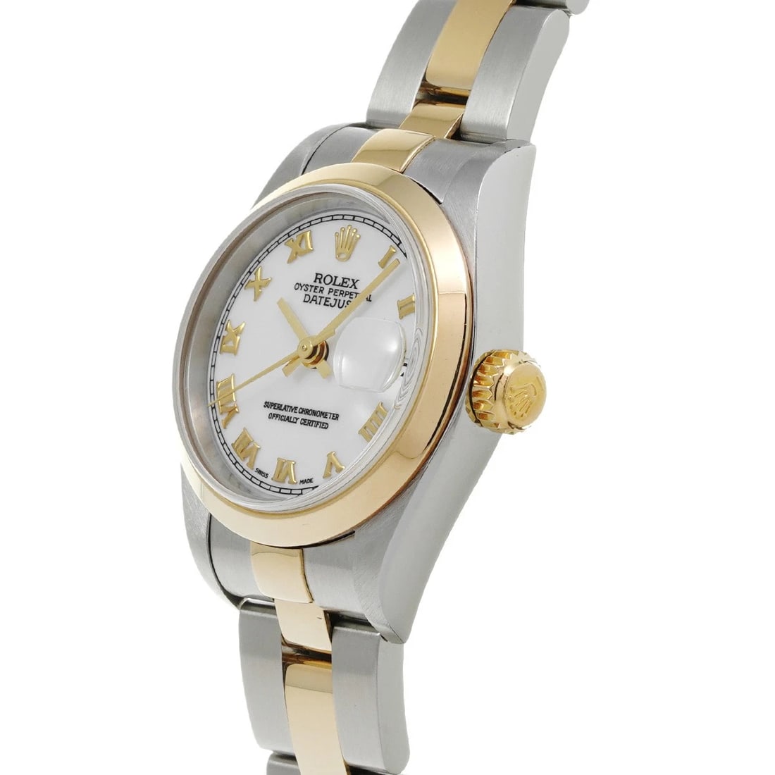 ROLEX DATEJUST WHITE WATCH - 2