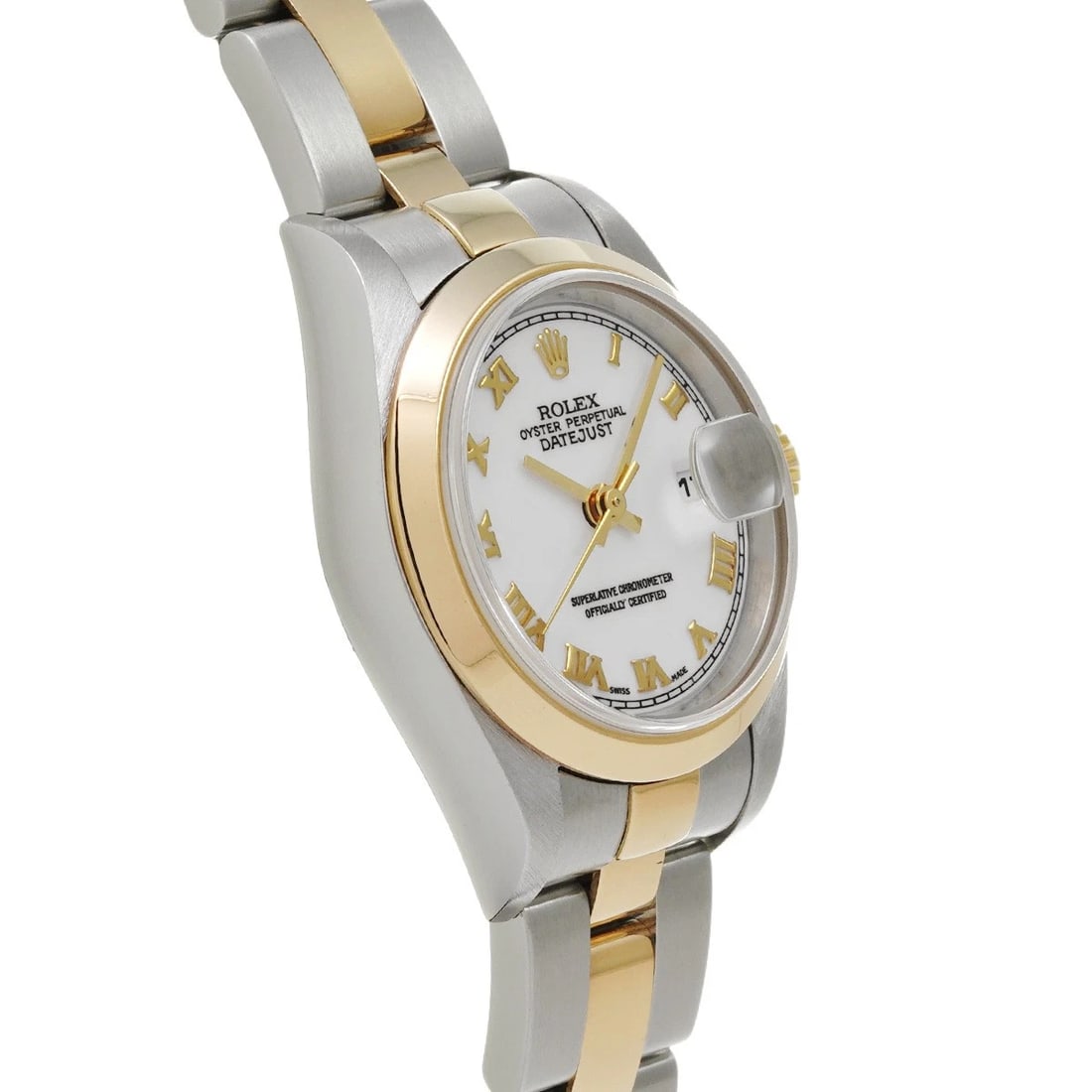 ROLEX DATEJUST WHITE WATCH - 3