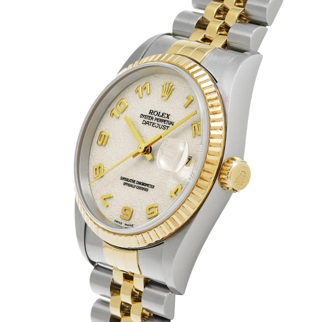 ROLEX DATEJUST IVORY COMPUTER WATCH - 2