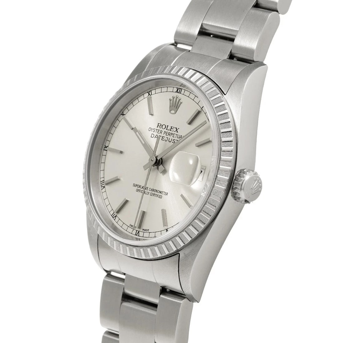 ROLEX DATEJUST SILVER WATCH - 2
