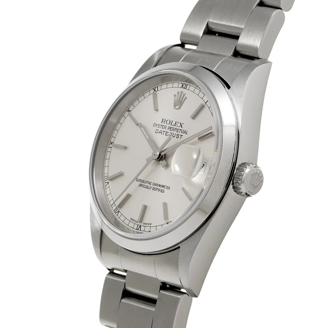 ROLEX DATEJUST SILVER WATCH - 2