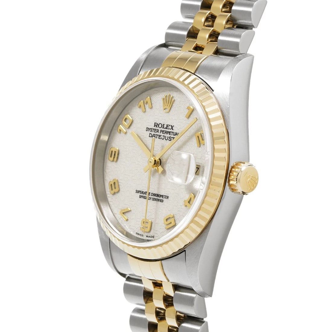 ROLEX DATEJUST IVORY COMPUTER WATCH - 2