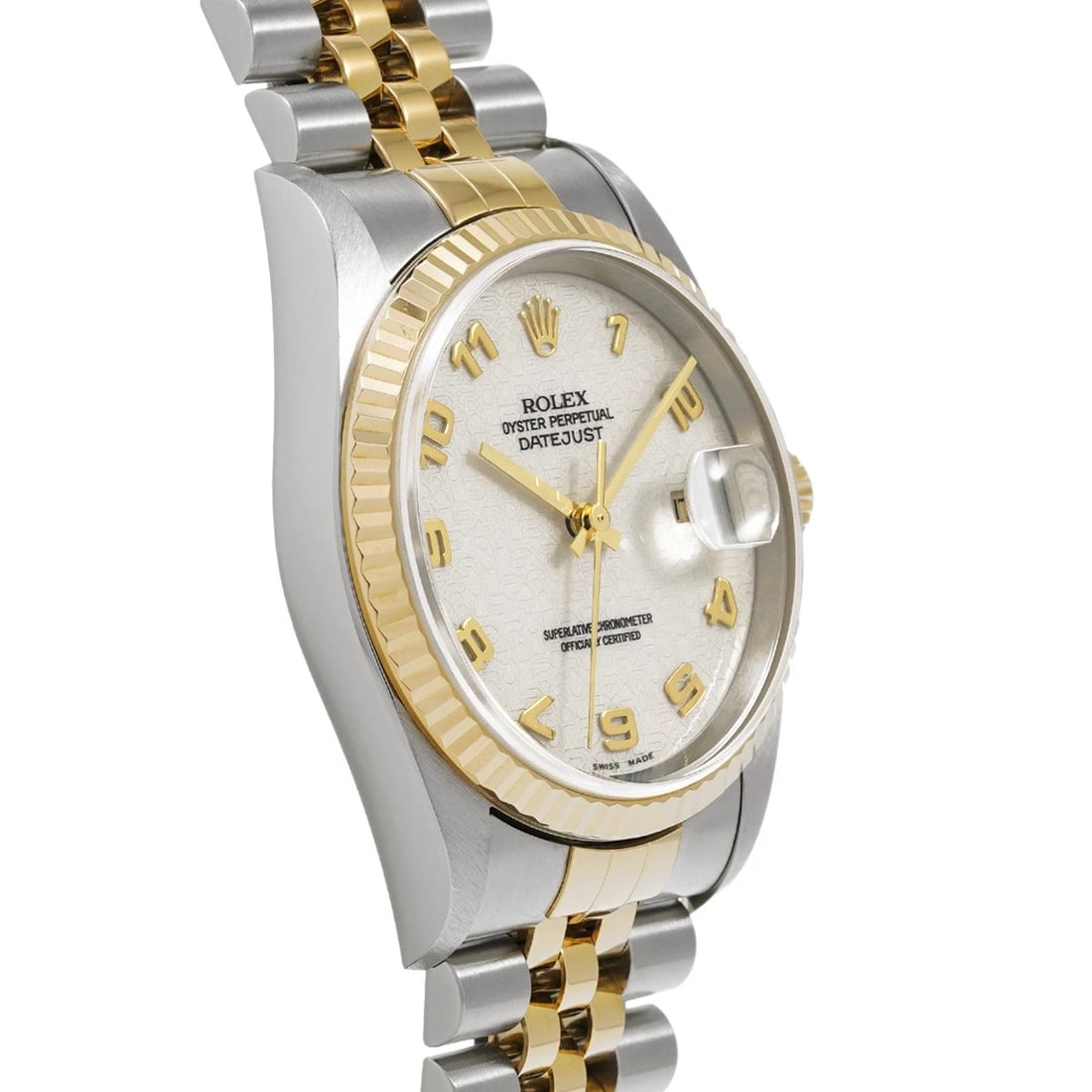 ROLEX DATEJUST IVORY COMPUTER WATCH - 3
