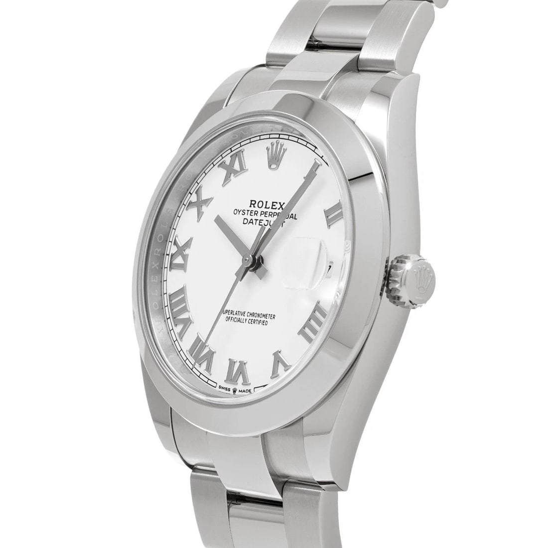 ROLEX DATEJUST WHITE WATCH - 2