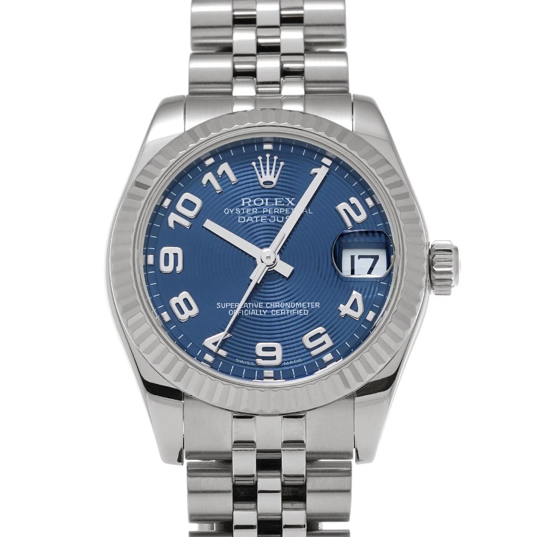 ROLEX DATEJUST BLUE CONCENTRIC WATCH: ROLEX Datejust blue concentric Watch Brand: ROLEX Type/Style: Wristwatch Material: Band Material Stainless steel, Case Material Stainless steel Color: Dial Color blue concentric Size: ?Case? H/about