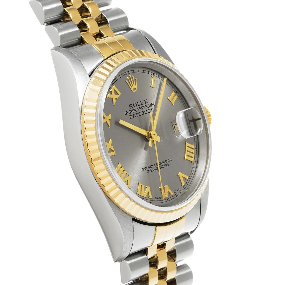 ROLEX DATEJUST GRAY WATCH - 3