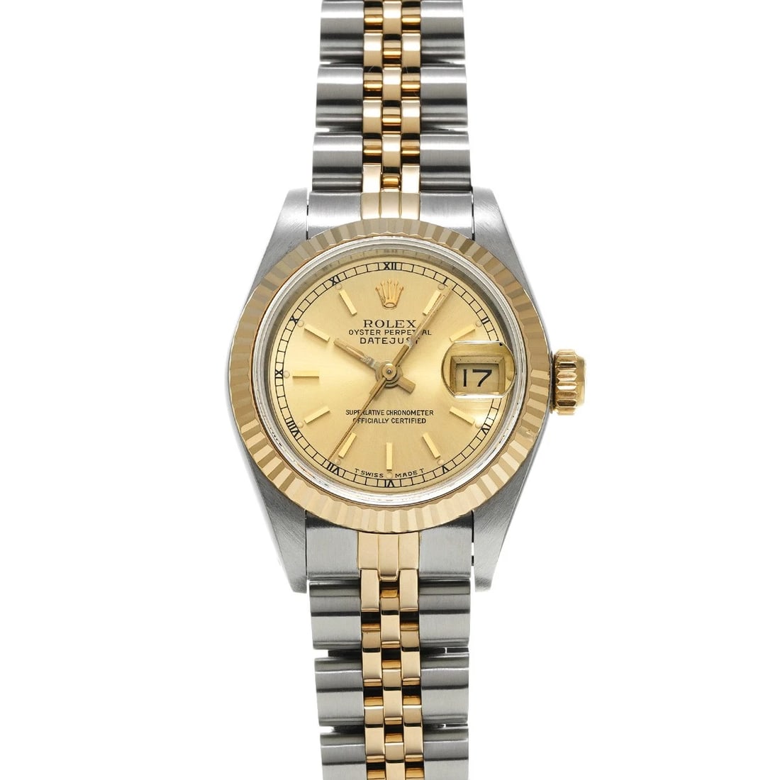 ROLEX DATEJUST CHAMPAGNE WATCH: ROLEX Datejust Champagne Watch Brand: ROLEX Type/Style: Wristwatch Material: Band Material Stainless steel/Yellow Gold, Case Material Stainless steel/Yellow Gold Color: Dial Color Champagne Size: ?Cas