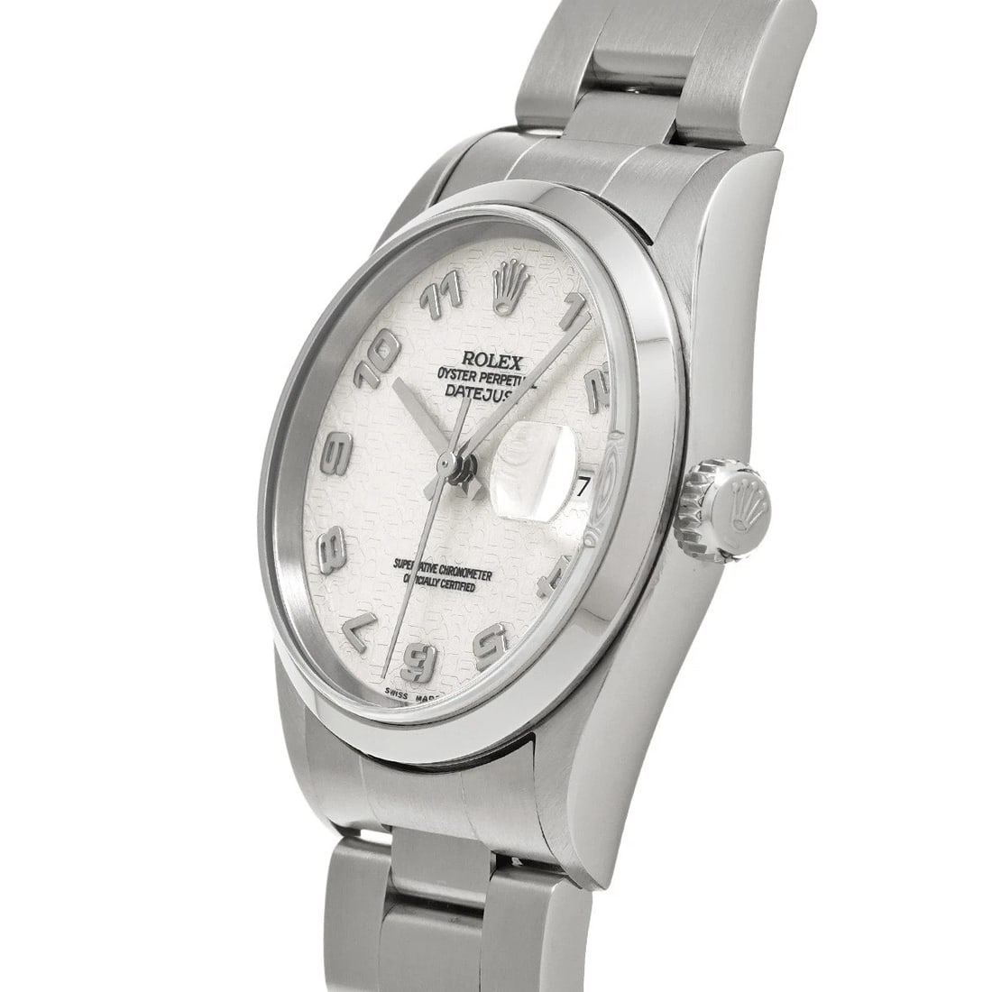 ROLEX DATEJUST IVORY COMPUTER WATCH - 2