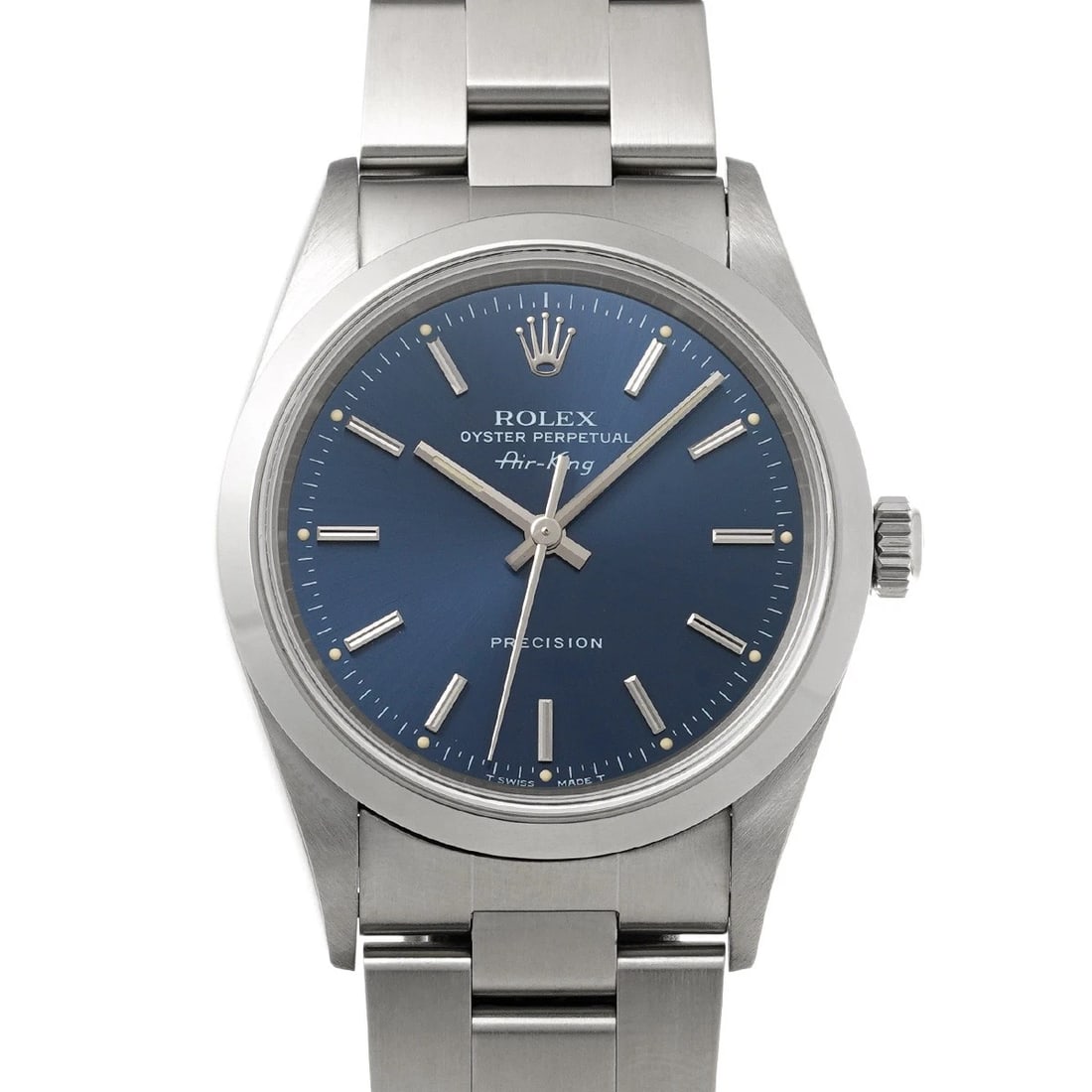 ROLEX AIR-KING BLUE WATCH: ROLEX Air-King blue Watch Brand: ROLEX Type/Style: Wristwatch Material: Band Material Stainless steel, Case Material Stainless steel Color: Dial Color blue Size: ?Case? H/about 34mm W/about 34mm