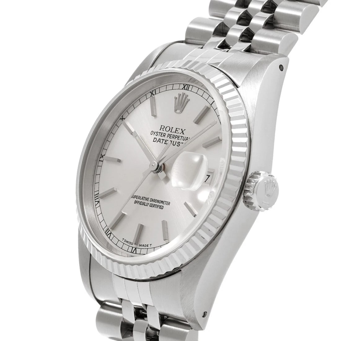 ROLEX DATEJUST SILVER WATCH - 2