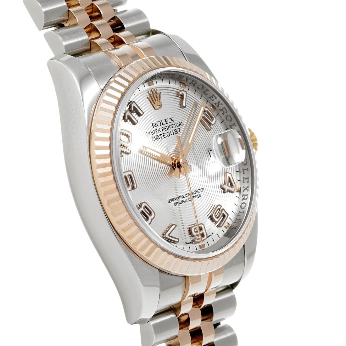 ROLEX DATEJUST SILVER WATCH - 3