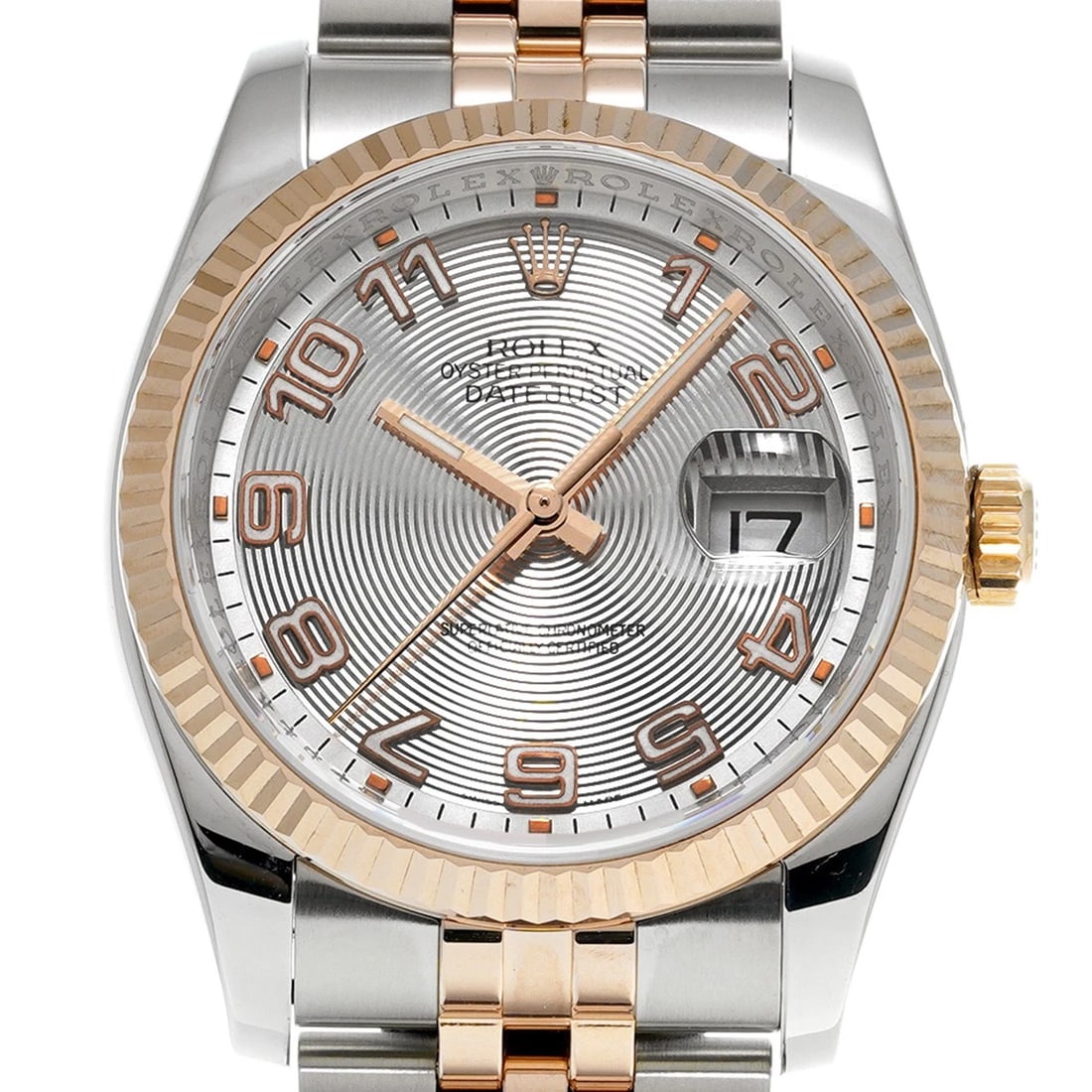 ROLEX DATEJUST SILVER WATCH - 4