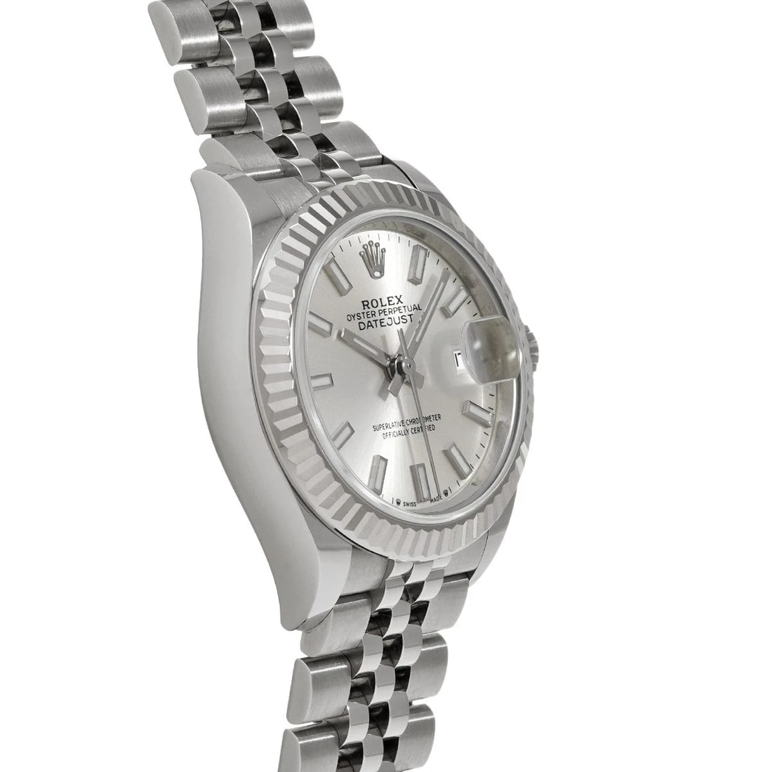 ROLEX DATEJUST SILVER WATCH - 3