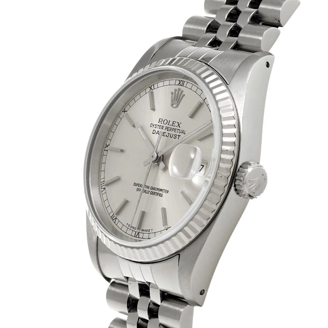 ROLEX DATEJUST SILVER WATCH - 2