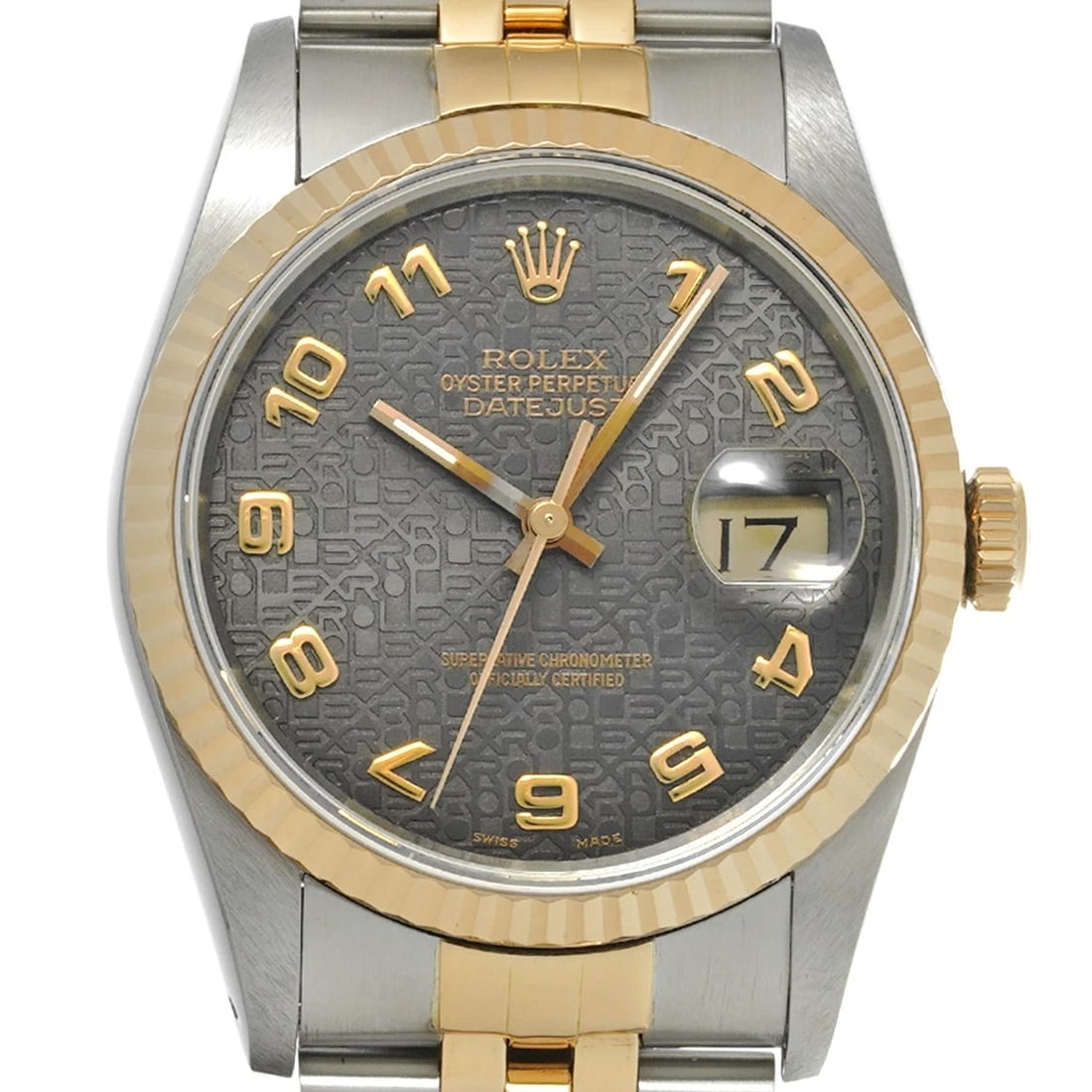ROLEX DATEJUST BLACK COMPUTER WATCH - 4