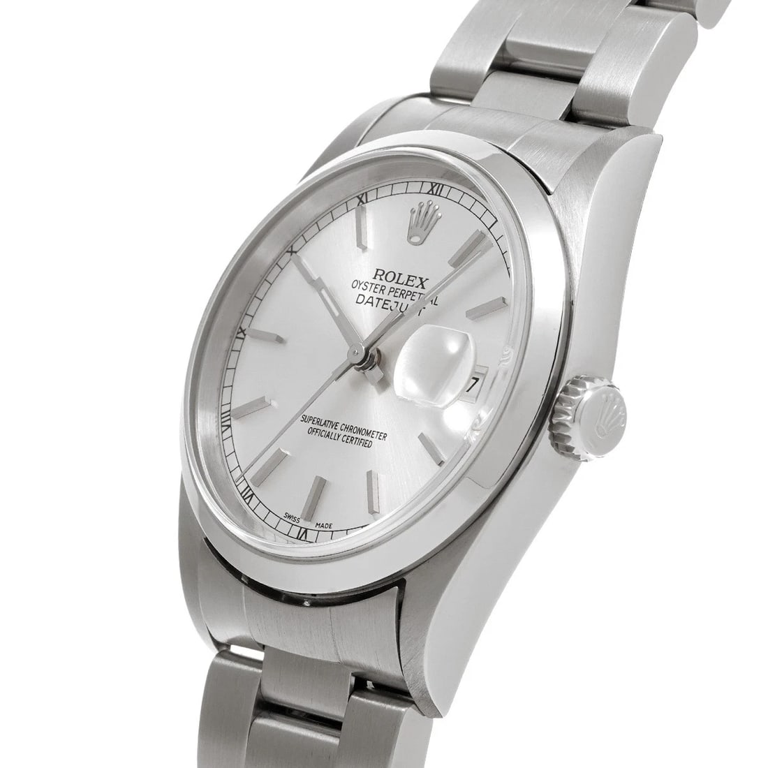 ROLEX DATEJUST SILVER WATCH - 2