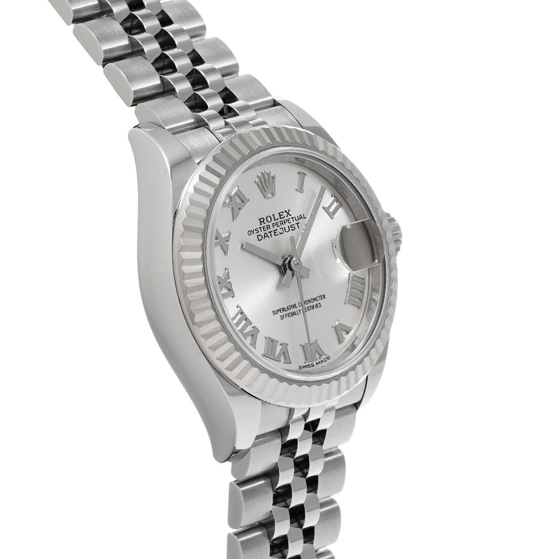 ROLEX DATEJUST SILVER WATCH - 3