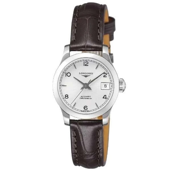 LONGINES RECORD CASE: SILVER WATCH: LONGINES Record Case: Silver Watch Brand: Longines Type/Style: Wristwatch Material: Case Material Material: Stainless Steel Color: Dial Color Silver Size: Diameter: 26.00 mm Accessories: None