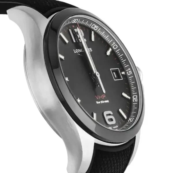 LONGINES CONQUEST V.H.P. BLACK WATCH - 2
