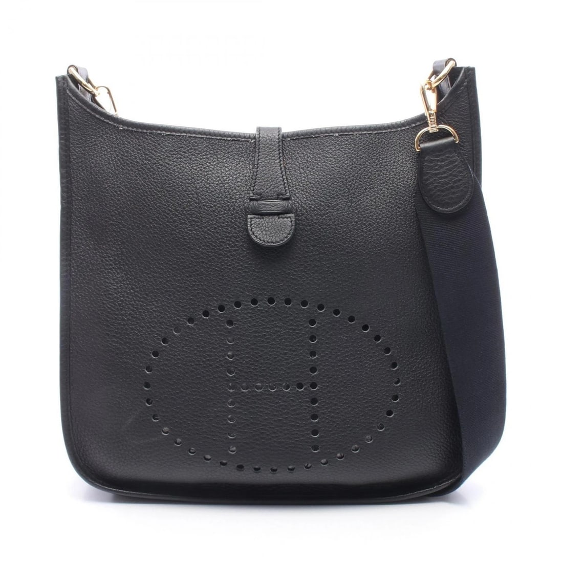 HERMES EVELYNE 1 ANNE GM SHOULDER BAG CLEMENCE LEATHER