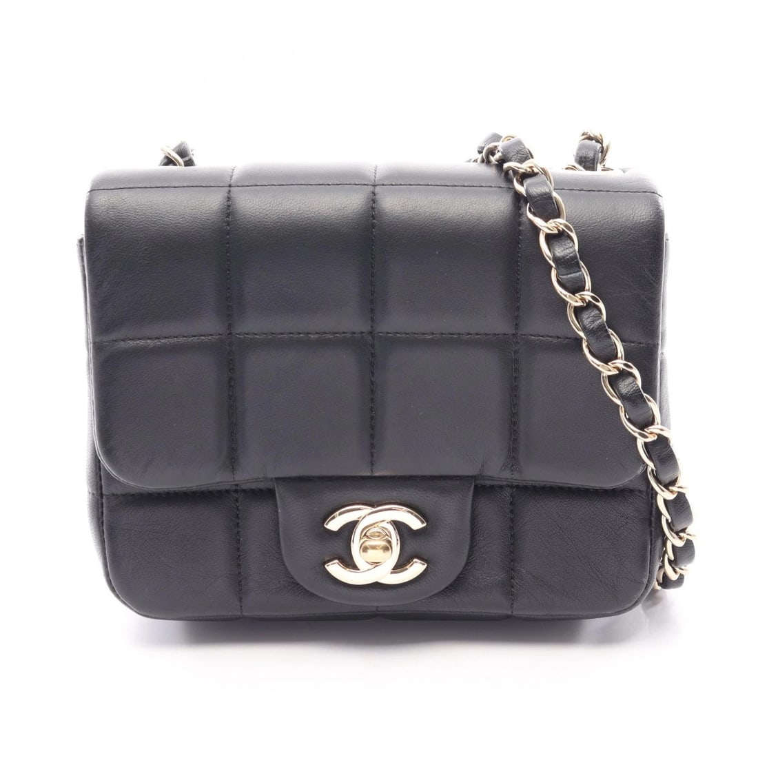 CHANEL CHOCOLATE BAR CHAIN SHOULDER CROSSBODY BAG (1 of 6)